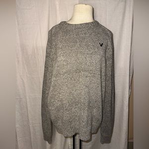 American Eagle Outfitters Sweater Mens Gray Knit Long Sleeve Size MEDIUM
